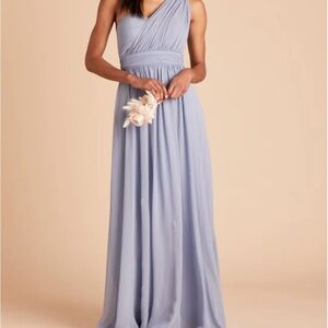 Birdie, Gray bridesmaid dress